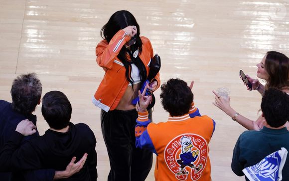New York, NY - Timothee Chalamet et Kylie Jenner assistent au cinquième match opposant les Pacers aux Knicks au Madison Square Garden à New York. Photo par Backgrid USA / Bestimage