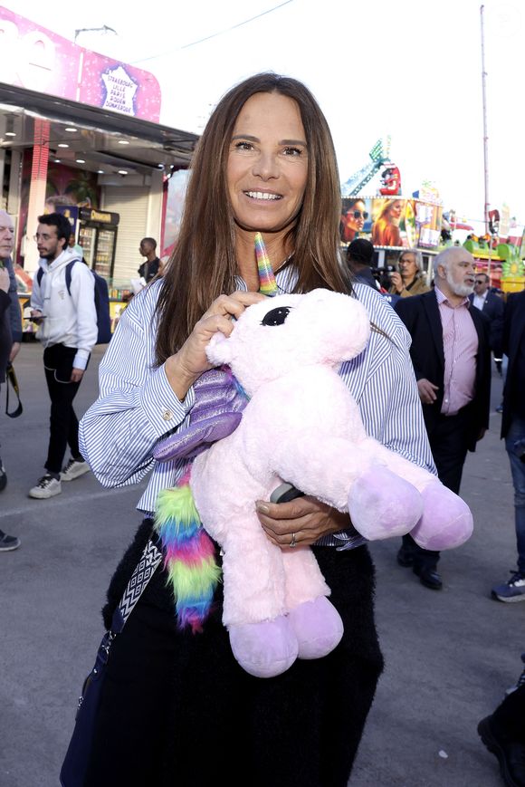 Nathalie Marquay Pernaut - Inauguration de la Foire du Trône 2025 à Paris le 4 avril 2025. © Cédric Perrin/Bestimage