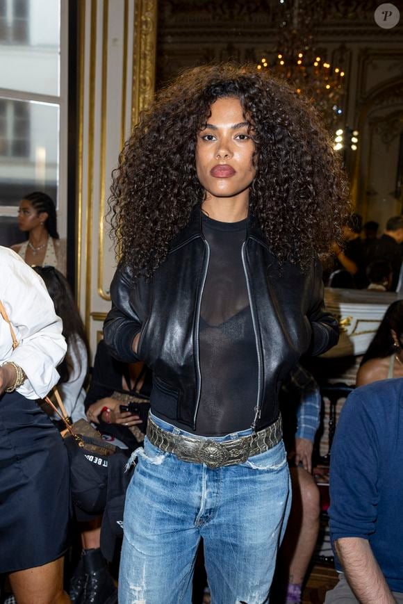 Tina Kunakey au défilé Homme A$AP Rocky X American Sabotage by AWGE Printemps/Été 2025  dans le cadre de la Fashion Week de Paris, France, le 21 juin 2024. © Olivier Borde/Bestimage