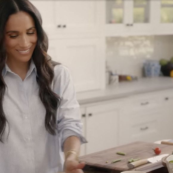 Meghan Markle dans sa nouvelle émission culinaire sur Netflix en 2025.
©JLPPA / Bestimage