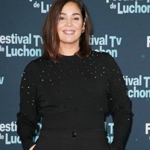 Lola Dewaere pour Astrid et Raphaëlle. - Photocall lors de la 24ème édition du festival Tv de Luchon le 11 février 2022. © Christophe Aubert via Bestimage