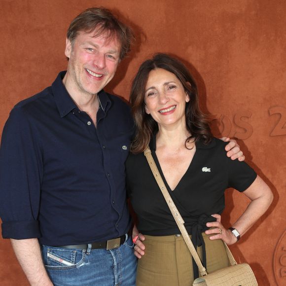 Valérie Karsenti et son compagnon François Feroleto au village (Jour 7) lors des Internationaux de France de Tennis de Roland Garros 2022 à Paris, France, le 28 mai 2022. © Bertrand Rindoff/Bestimage