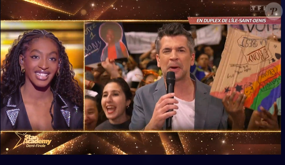 Demi-finale de Franck et Ebony dans la "Star Academy 2024", le 18 janvier 2025, sur TF1