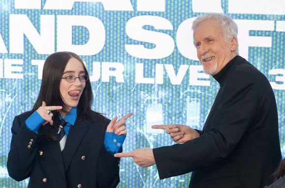 Billie Eilish et James Cameron à la première du film "Billie Eilish Hit Me Hard and Soft : The Tour Live in 3D" le 28 avril 2026 à Londres, Angleterre. © STARMAX / BESTIMAGE