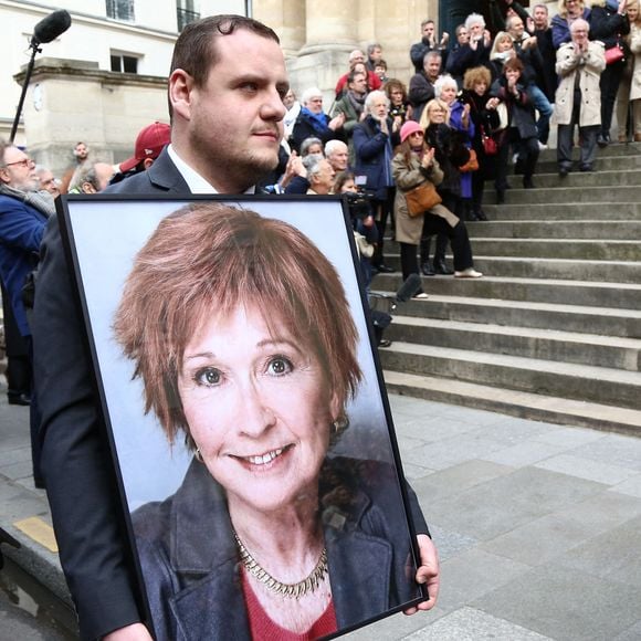 Cérémonie d'enterrement de l'actrice Marion Game à l'église Saint Roch à Paris, France, le 31 mars 2023. Photo par Nasser Berzane/ABACAPRESS.COM