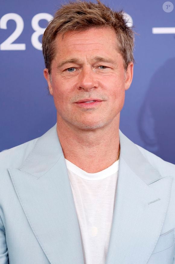 Brad Pitt - Photocall du film "Wolfs" lors du 81ème festival international du film de Venise, la Mostrale 1er septembre 2024.