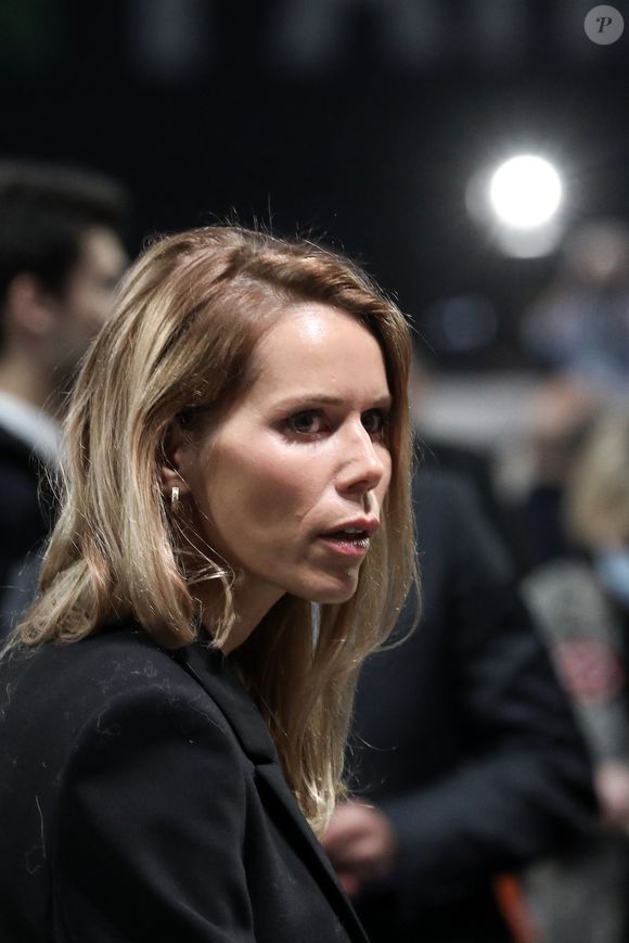 Tiphaine Auzière - Le président de la République française et candidat du parti centriste La République en marche (LREM) à la réélection, a effectué son premier grand meeting de campagne au Paris le Défense Arena à Nanterre, France, le 2 Avril 2022. © Stéphane Lemouton/Bestimage