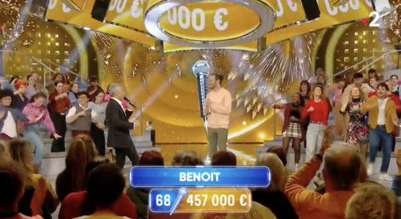Benoît atteint la deuxième place du podium des meilleurs Maestros de N'oubliez pas les paroles, à égalité avec Laurens.