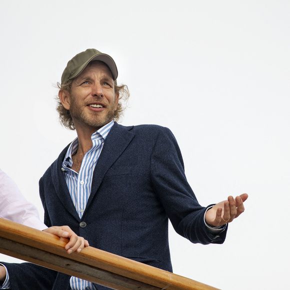 Andrea Casiraghi lors de la réception organisée par le roi Constantin II de Grèce au Yachtclub de Grèce à Athènes, Grèce, le 24 octobre 2021. Photo by Nieboer/DDP Images/ABACAPRESS.COM