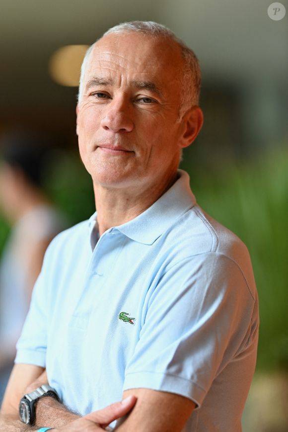 Le journaliste n'a d'ailleurs jamais divulgué leurs prénoms

Gilles Bouleau au Village de Roland Garros le 01 juin 2025 à Paris, France. Photo by ABACAPRESS.COM