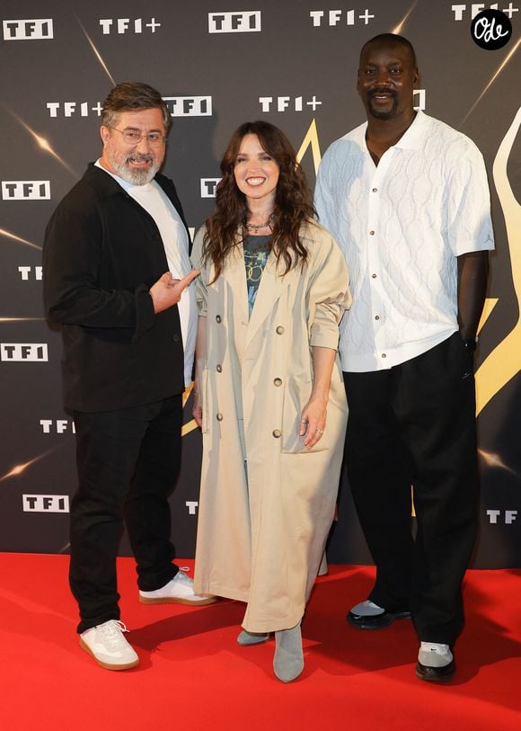 Alain Degois, Lydia Bouchard et Ladji Doucouré - Photocall des Profs de la Star Academy 2026 à Boulogne-Billancourt le 23 septembre 2026. © Coadic Guirec/Bestimage