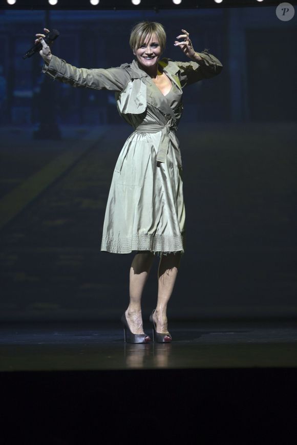 Patricia Kaas chante Piaf à l'Olympia, à Paris le 26 fevrier 2013.