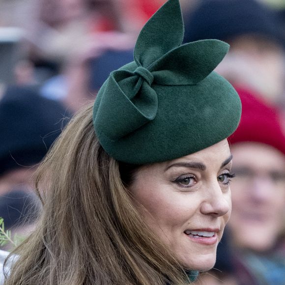 Catherine Kate Middleton - La famille royale britannique se rend à la messe de Noël à Sandringham.