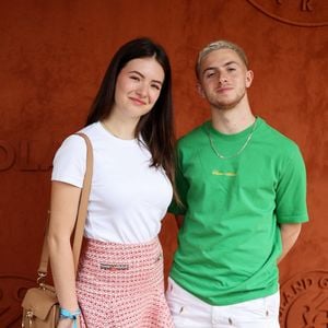 Michou et Elsa Bois - Célébrités au Village lors des Internationaux de France de tennis de Roland Garros 2023 à Paris le 10 juin 2023. © Jacovides-Moreau/Bestimage