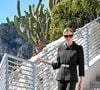 Sa mise en beauté était sobre, avec maquillage discret et chignon.

Le prince Albert II de Monaco, sa femme la princesse Charlene et la princesse Caroline de Hanovre ont pu découvrir les travaux d'aménagements réalisés pendant 5 ans au jardin exotique de Monaco avant son ouverture au public le 30 mars.© Bruno Bebert / Bestimage