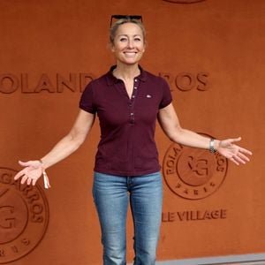 Anne-Sophie Lapix - Célébrités au village des Internationaux de France de tennis de Roland Garros 2024 à Paris le 2 juin 2024.

© Jacovides / Moreau / Bestimage