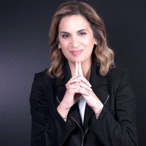 Exclusif - Portrait de Sonia Mabrouk lors de l'enregistrement de l'émission "Chez Jordan de Luxe" à Paris. Le 16 octobre 2024
© Cédric Perrin / Bestimage