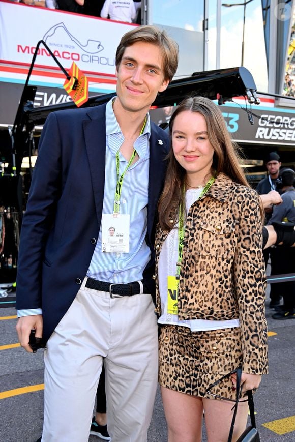 Ben-Sylvester Strautmann et la princesse Alexandra de Hanovre  durant la journée des qualifications du 81ème Grand Prix de Formule 1 de Monaco, le 25 mai 2024. © Bruno Bebert/Bestimage