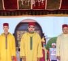 Ce n’est pas la première fois qu’il apparaît avec une canne.

Le roi du Maroc Mohammed VI (au centre), son fils le prince héritier Moulay El Hassan (à gauche) et son frère le prince Moulay Rachid, préside une réception à l'occasion du 25ème anniversaire de son accession au trône, en 1999, à M'Diq, Maroc, le 30 juillet 2024. Photo by Royal Palace via Balkis Press/ABACAPRESS.COM