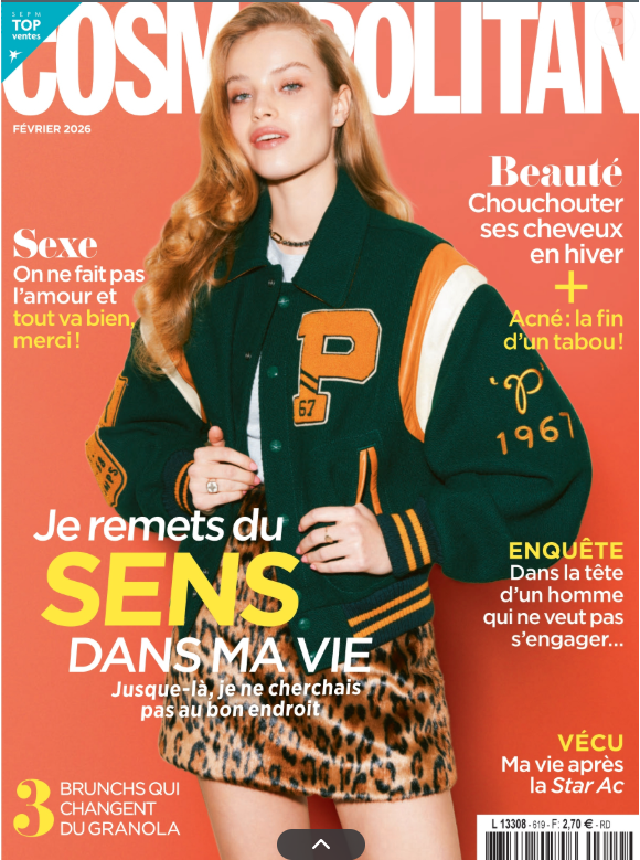 Couverture du magazine "Cosmopolitan" du mercredi 4 février 2026.