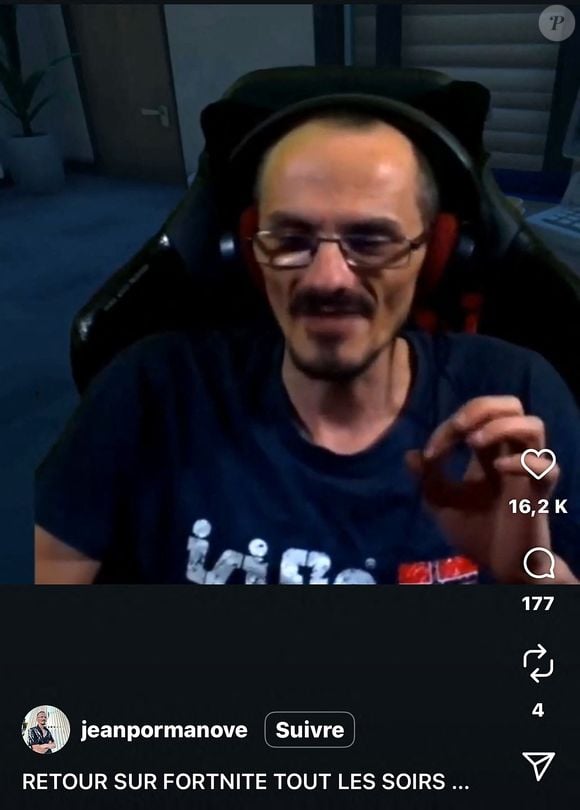 Le streamer français «Jean Pormanove», de son vrai nom Raphaël Graven, est décédé lors d'un live sur la plateforme Kick dans la nuit du dimanche 17 au lundi 18 août.
© Social Media via Bestimage