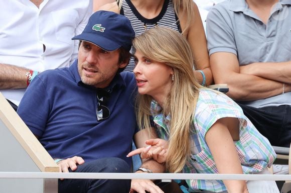 Mathieu Vergne, Ophelie Meunier dans les tribunes lors des Internationaux de France Roland Garros 2023 le 07 juin 2023 à Paris, France. Photo Nasser Berzane/ABACAPRESS.COM