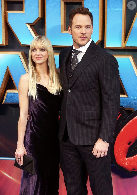 Anna Faris et Chris Pratt lors de la première du film "Les Gardiens de la Galaxie Vol. 2" à Londres, Royaume Uni, le 24 avril 2017. © Bestimage