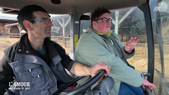 Justine et Patrice dans L'amour est dans le pré (Saison 18) en 2023.

(Capture d'écran M6)
