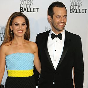 Natalie Portman (habillee en Dior Haute Couture) et Benjamin Millepied - Soiree "New York City Ballet Fall Gala" au Lincoln Center a New York. Le 19 septembre 2013. (STARMAX / BESTIMAGE).