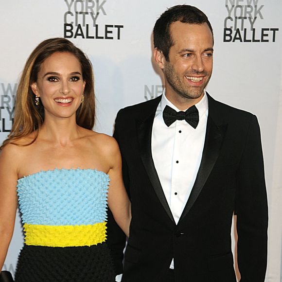 Natalie Portman (habillee en Dior Haute Couture) et Benjamin Millepied - Soiree "New York City Ballet Fall Gala" au Lincoln Center a New York. Le 19 septembre 2013. (STARMAX / BESTIMAGE).