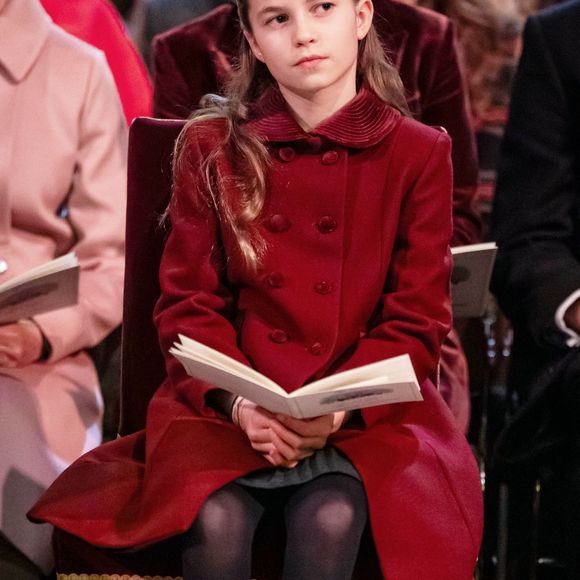 La princesse Charlotte de Galles, - La famille royale d'Angleterre assiste à la messe "Together At Christmas Carol" à l'abbaye de Westminster à Londres (Royaume-Uni), le 6 décembre 2024. 
© Alpha Agency / Bestimage