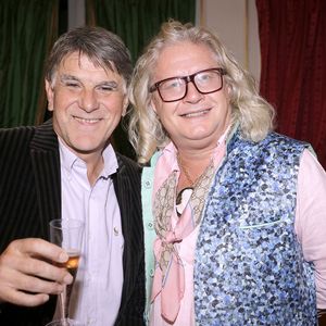 Exclusif - Pierre-Jean Chalençon et Tex - Soirée "Octobre Rose" au Palais Vivienne organisée par Véronique Koch et pour marraine Fabienne Thibeault à Paris le 16 octobre 2023. © Cédric Perrin/Bestimage