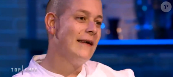 Julien est éliminé - "Top Chef 2017", la demi-finale. Sur M6, le 12 avril 2017.