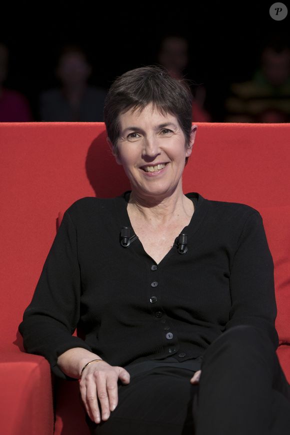 Exclusif - Enregistrement de l'émission de Marc-Olivier Fogiel "Le Divan" avec Christine Angot en invitée, qui sera diffusée le 16 mai sur France 3. Paris, le 24 mars 2017. © Romuald Meigneux/Bestimage