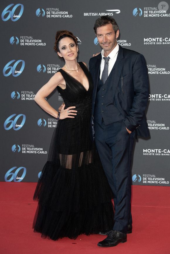 Fabienne Carat et Franck Semonin assistent à la cérémonie d'ouverture du 60e Festival de télévision de Monte-Carlo le 18 juin 2021 à Monte-Carlo, Monaco. Photo by David Niviere/ABACAPRESS.COM