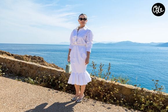 Elodie Bouchez - Photocall du défilé "Le Bonheur" By Jacquemus au phare de la Pietra à l'Ile Rousse en Corse le 29 juin 2026. © Luis Sanchez / Crystal / Bestimage