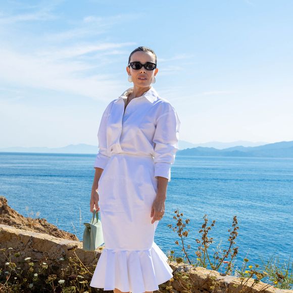 Elodie Bouchez - Photocall du défilé "Le Bonheur" By Jacquemus au phare de la Pietra à l'Ile Rousse en Corse le 29 juin 2026. © Luis Sanchez / Crystal / Bestimage