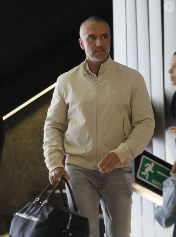 Exclusif - Patrick Antonelli, le mari de la chanteuse A.Bent, quitte le tribunal de grande instance à Nanterre, après avoir reçu le verdict de son procès.