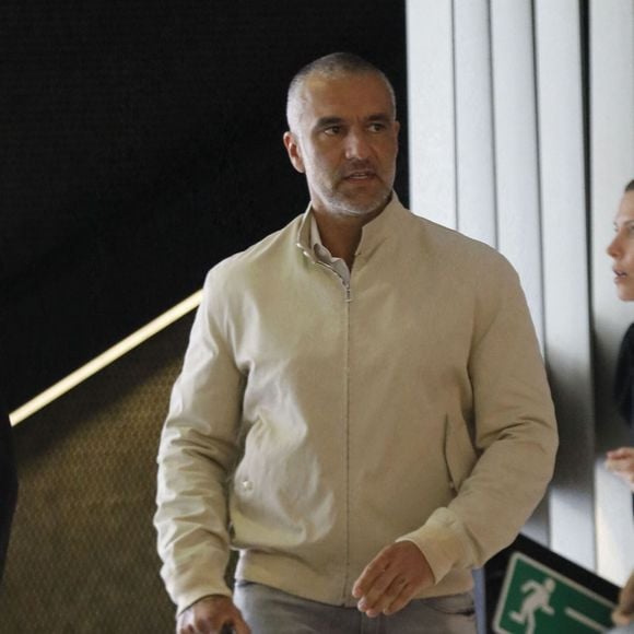 Exclusif - Patrick Antonelli, le mari de la chanteuse A.Bent, quitte le tribunal de grande instance à Nanterre, après avoir reçu le verdict de son procès.