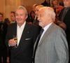 Alain Delon et Jean-Paul Belmondo - Remise du 70ème prix du polar "Quai des Orfèvres 2017" par la marraine l’actrice Alice Taglioni, à Pierre Pouchairet pour son livre "Mortels Traffics" à Paris. Le 15 novembre 2016, en présence d'Alain Delon et Jean-Paul Belmondo qui ont reçu des médailles. © Didier Sabardin/Bestimage
