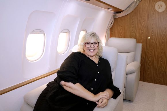 Exclusif - Laurence Boccolini et Jordan de Luxe lors de l'enregistrement de l'émission "Le Jet De Luxe" à Paris