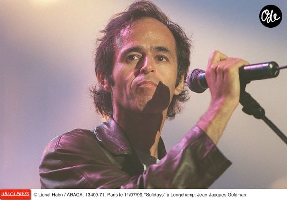 Le 10 juillet 19999. Soirée Solidays à l'hippodrome de Longchamp : Jean-Jacques Goldman © Lionel Hahn/ABACA