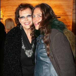 Claudia Cardinale et sa fille Claudia Squitieri - soirée pour l'inauguration de la boutique "Fendi" au 22 Montaigne à Paris. RINDOFF-BORDE / BESTIMAGE