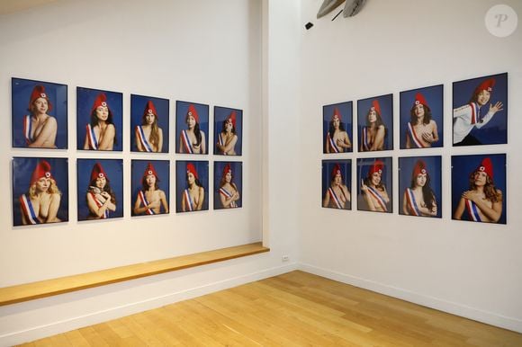 Exclusif - Illustration - Vernissage "Marianne(s) par Sylvie Castioni & Art Girls Gallery" à l'hôtel de Gabelles à Versailles le 16 avril 2025.  © Marc Ausset-Lacroix/Bestimage