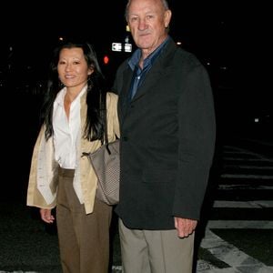 Exclusif - Gene Hackman et son épouse Betsy Arakawa, à New York, le 15 mai 2008. Photo by Grosby Group/Look Press/Avalon /ABACAPRESS.COM