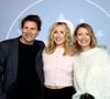 Chloé Jouannet entre ses parents Thomas Jouannet et Alexandra Lamy - Tapis rouge de la cérémonie d'ouverture du 29ème Festival International du Film de Comédie de l'Alpe d'Huez le 19 Janvier 2026. © Dominique Jacovides/Bestimage