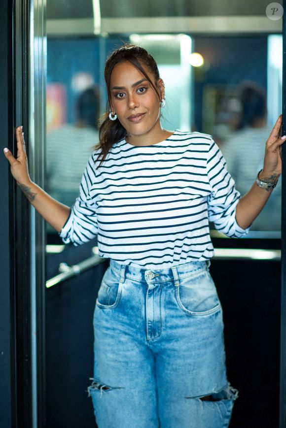 Amel Bent pose pour une seance photo lors du 3eme Festival Soeurs Jumelles a Rochefort, France le 29 Juin, 2023. Photo par Aurore Marechal/ABACAPRESS.COM