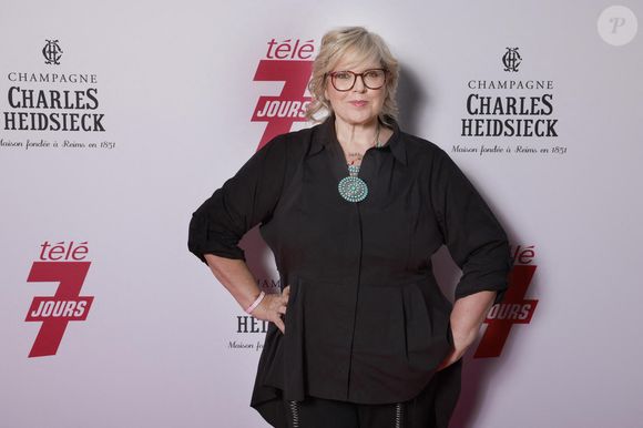 Exclusif - Laurence Boccolini - Soirée "Télé 7 Jours Summer Party" au restaurant "Monsieur Bleu" à Paris le 14 juin 2022. © Christophe Aubert via Bestimage