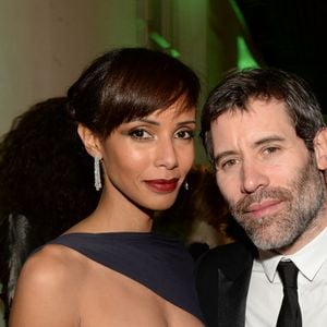 Jalil Lespert et son ex-compagne Sonia Rolland à la 15ème édition du "Dîner de la mode du Sidaction" au Grand Palais à Paris, le 26 janvier 2016. © Rachid Bellak/Bestimage