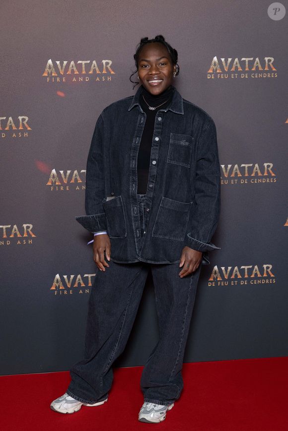 La judoka française Clarisse Agbegnenou assiste à la première européenne de "Avatar : Fire And Ash" le 5 décembre 2025 à la "Seine Musicale" à Boulogne-Billancourt, près de Paris, France. Photo par Alexis Jumeau/ABACAPRESS.COM